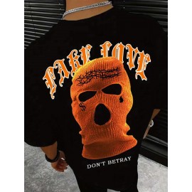 Men's Summer Street Style Graphic Tee - Bold 