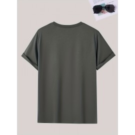 Men's Casual Short Sleeve T-Shirt with 