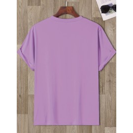 Men'S Vibrant Orange Graphic T-Shirt - 