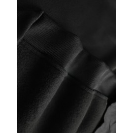 [Graphic Print Hooded] Men's Beige & Orange Graphic Print Hooded Sweatshirt - Oversized Streetwear Pullover with Balaclava Design, Soft Fabric & Front Pocket, Casual Winter Warmth, Machine Washable (PC610-S) - Fall Winter Fashion Essential