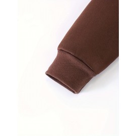 Men's Jesus The Way Truth Life John 14:6 Scripture Hoodie - Brown with Bold Yellow Lettering, Casual Pullover Hooded Sweatshirt, Regular Fit Autumn Winter Comfortable Religious Apparel