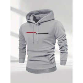 Men'S Casual Minimalist Style Hoodie, Paris Letter Print Men'S Long Sleeve Hoodie Three-Piece Set
