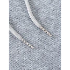 [Men's Cross Print Hooded Sweatshirt] Black Men's 