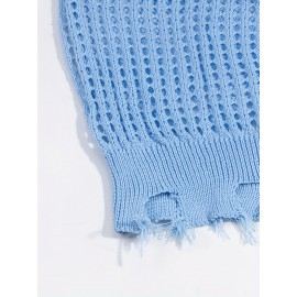 Men's & Women's Semi-Sheer Sleeveless V-Neck Sweater Vest - Korean/Japanese Streetwear Style, All-Season Layering Piece, Hand Washable Casual Jacket with Creative Director Lettering (No Belt) for Director Outfits & Everyday