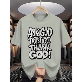 Men's Casual Short Sleeve T-Shirt with Bold 